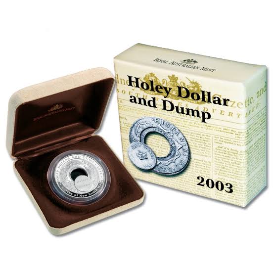2003 Holey Dollar and Dump Silver Proof Coin