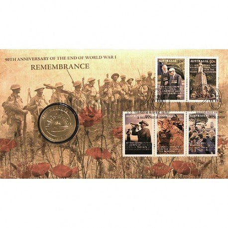 2008 90th Anniversary of the End of World War 1 - $1 PNC