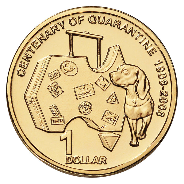 2008 Centenary of Quarantine in Australia $1 Uncirculated Coin