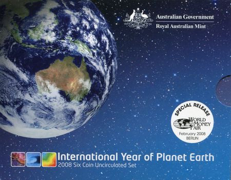 2008 International Year of Planet Earth 6 Coin RAM Mint Set (World Money Fair Edition)