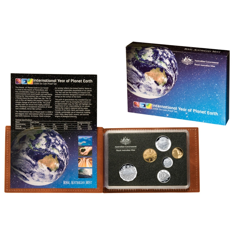 2008 International Year of Planet Earth 6 Coin Proof Set