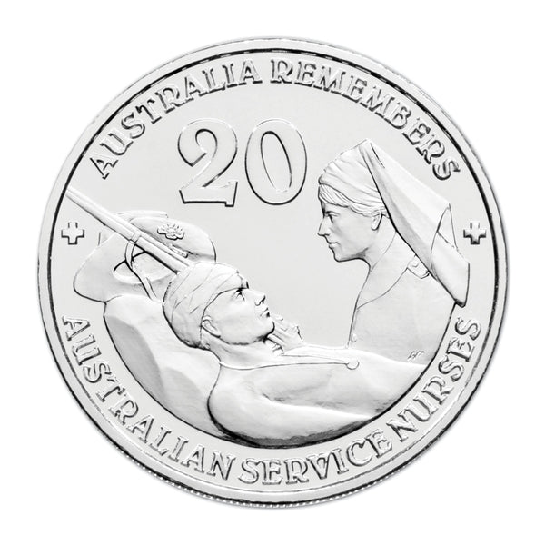 2009 Australia Remembers 'Australian Service Nurses 20c Unc Coin