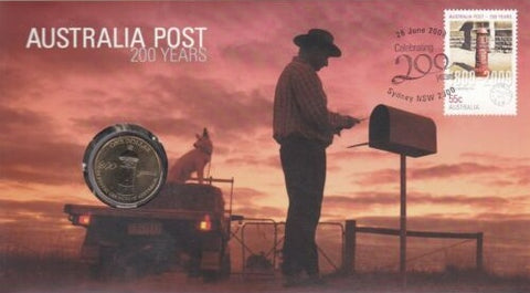 2009 Australia Post 200 Years $1 PNC