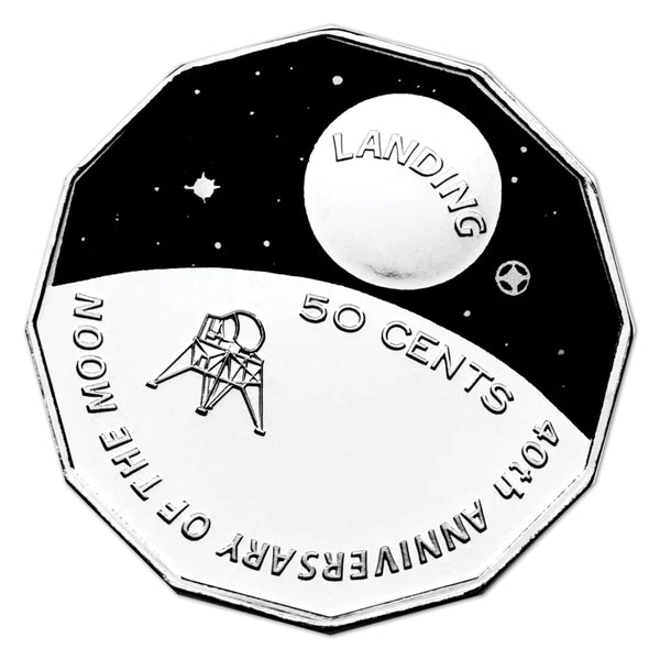 2009 Moon Landing 40th Anniversary 50c UNC Coin