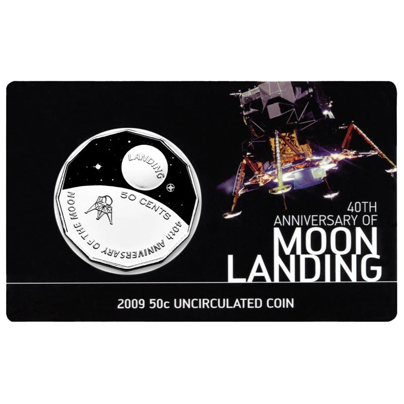 2009 Moon Landing 40th Anniversary 50c UNC Coin