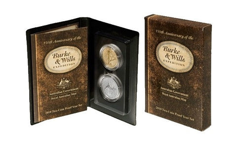2010 150th Anniversary - Burke and Wills Expidition 2 Coin Proof Set