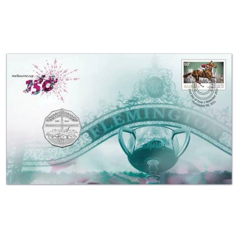 2010 Melbourne Cup 150th Anniversary 50c PNC