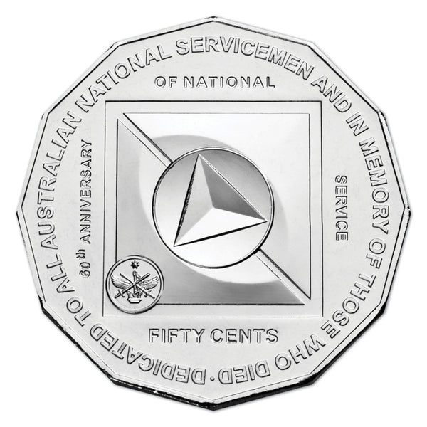 2010 National Service Memorial 50c PNC