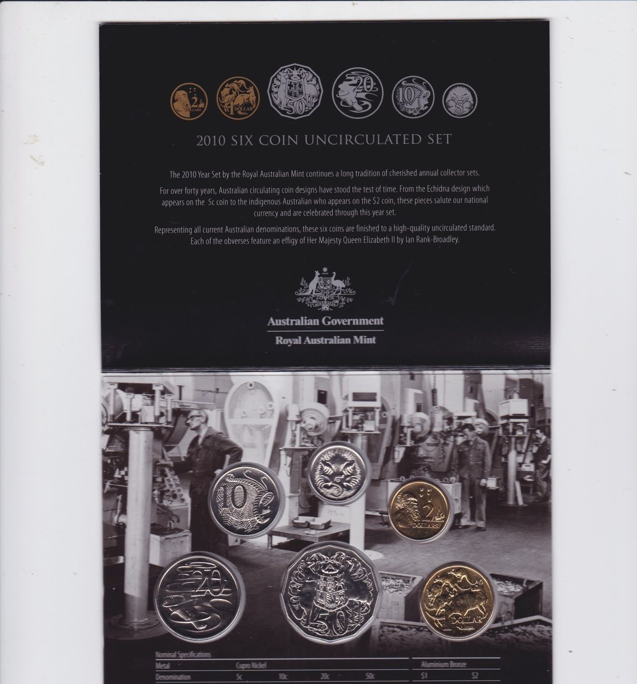 2010 RAM Uncirculated Mint Set (World Money Fair - Boston)