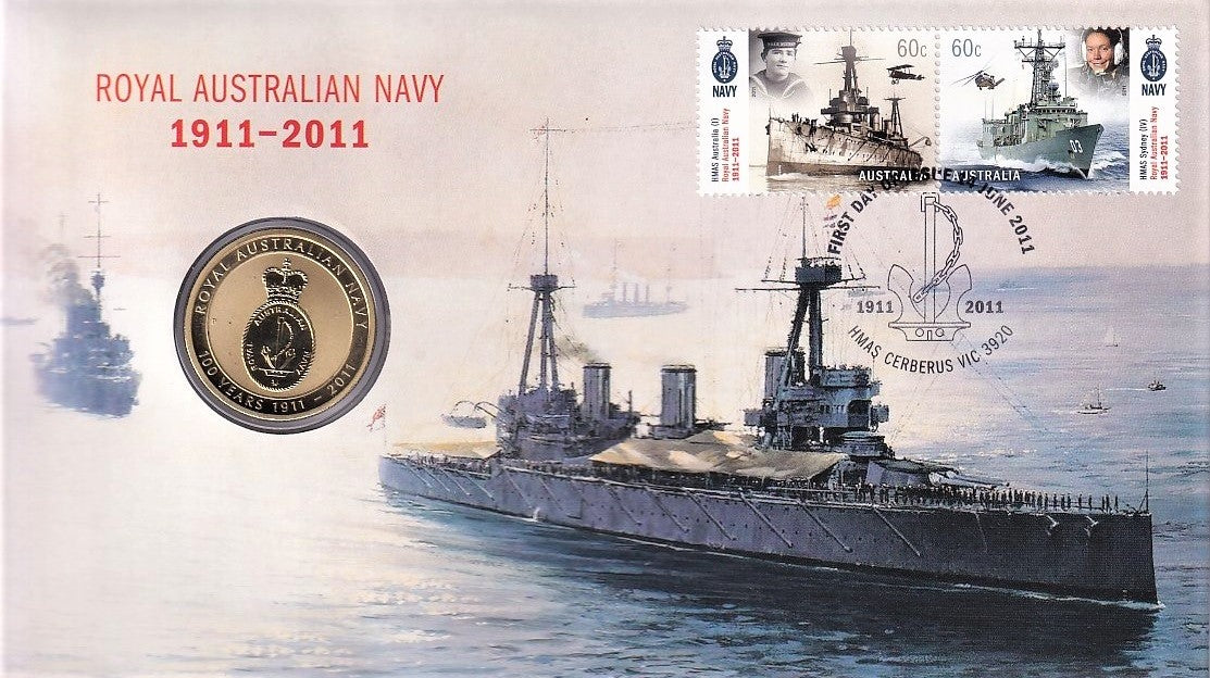 2011 Centenary of Royal Australian Navy $1 PNC