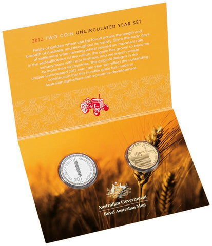 2012 Australian Wheat 'Fields of Gold' - 2 Coin Uncirculated Set