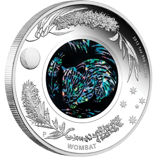 2012 Australian Opal Series 'The Wombat' 1oz Silver Proof Coin