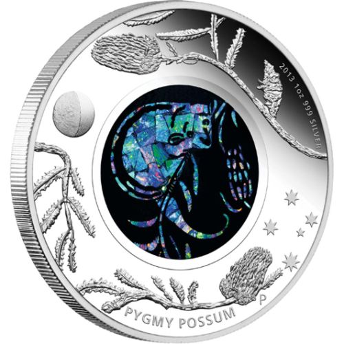 2013 Pygmy Possum Opal Design 1oz Silver Proof Coin