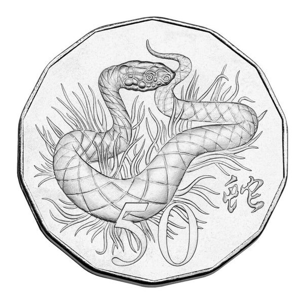2013 Lunar Year of the Snake 50c Carded