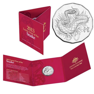 2013 Lunar Year of the Snake 50c Carded