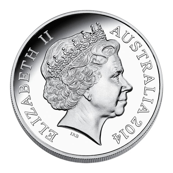 2014 Mob of Roos High Relief Fine Silver $1 Proof