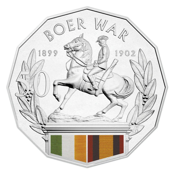 2014 Australia At War - Boer War 50c Carded UNC