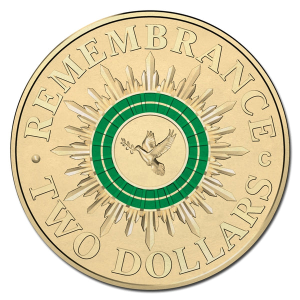 2014-C Remembrance Green Dove $2 'C' Mintmark MS68
