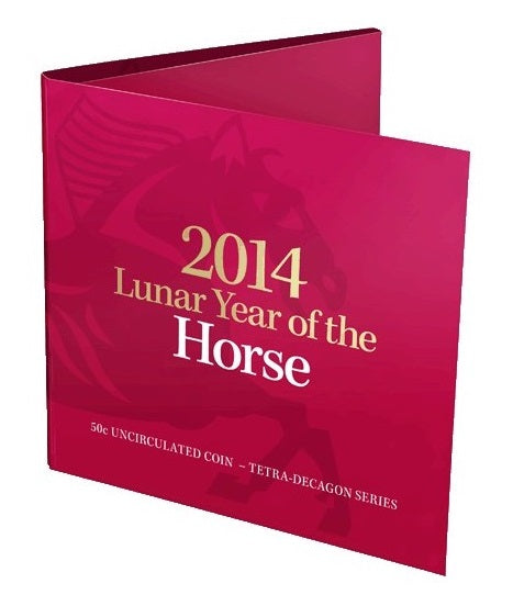 2014 Lunar Year of the Horse 50c Carded