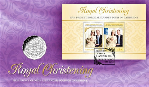 2013 Royal Christening 50c PNC