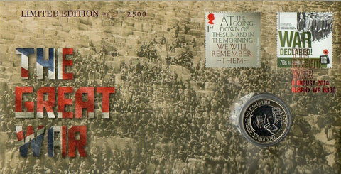 2014 Centenary of WWI "The Great War" Limited Edition PNC With £2