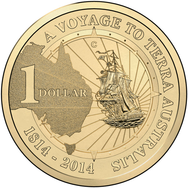 2014 A Voyage to Terra Australis 4 Coin $1 Mintmark & Privy Mark Set
