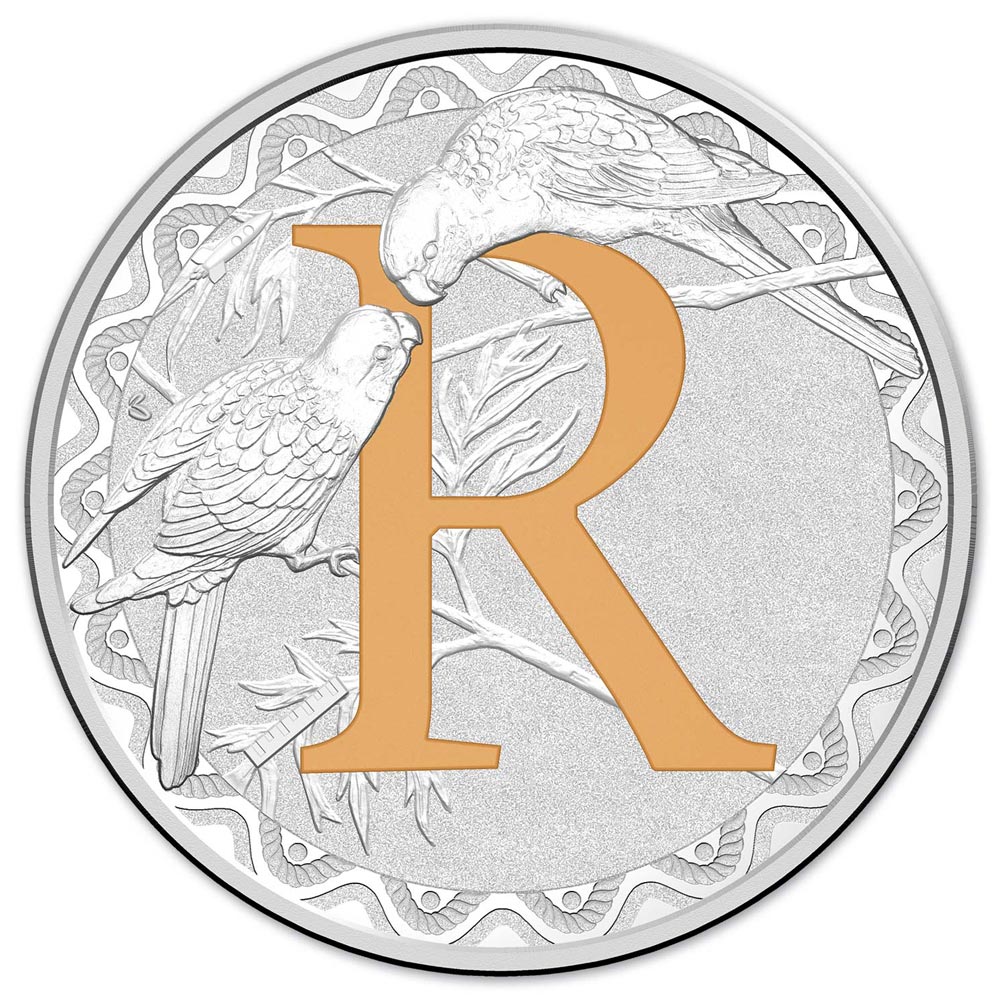 2015 Alphabet Collection 'R' $1 Silver Proof