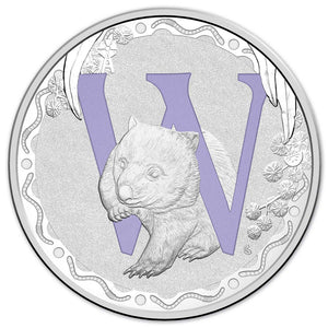 2015 Alphabet Collection 'W' $1 Silver Proof