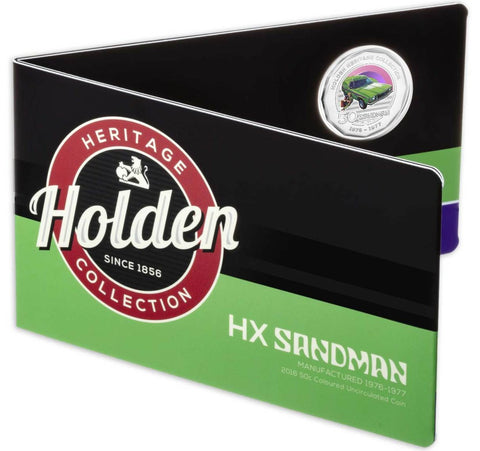 2016 Holden Heritage Collection HX Sandman 50c Coin on Card