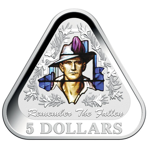 2016 Remember the Fallen Triangular $5 Silver Proof Coin