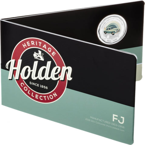 2016 Holden Heritage Collection 1953-1956 FJ 50c Coin on Card