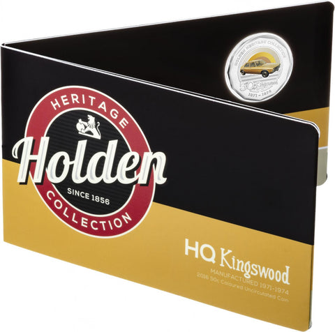 2016 Holden Heritage Collection 1971-1974 HQ Kingswood 50c Coin on Card