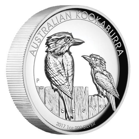 2017 Australian Kookaburra 1oz Silver Proof High Relief Coin