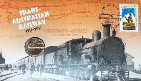 2017 100th Anniversary Trans-Australian Railway $1 PNC