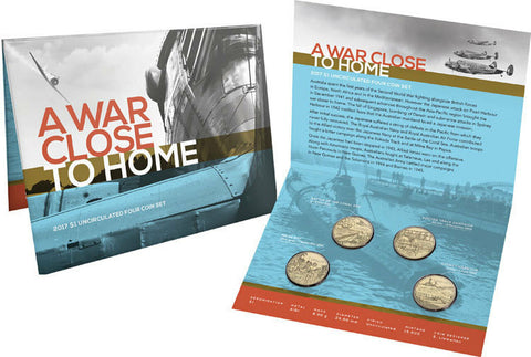 2017 A War Close To Home $1 Unc 4-Coin Set