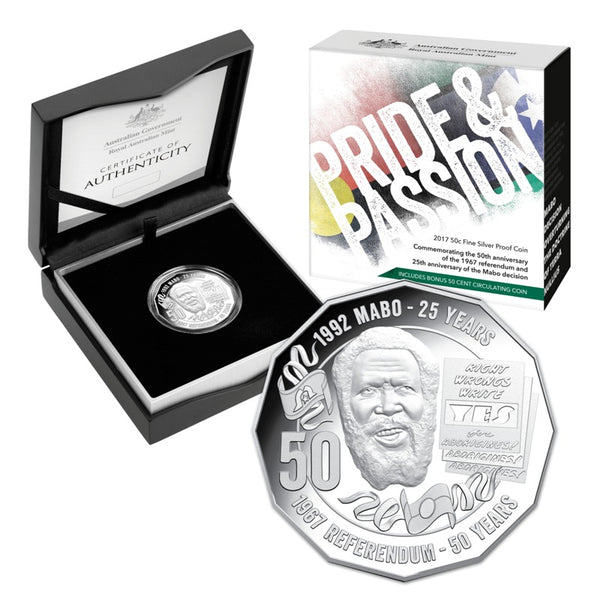 2017 Pride and Passion Silver Proof 50c Coin