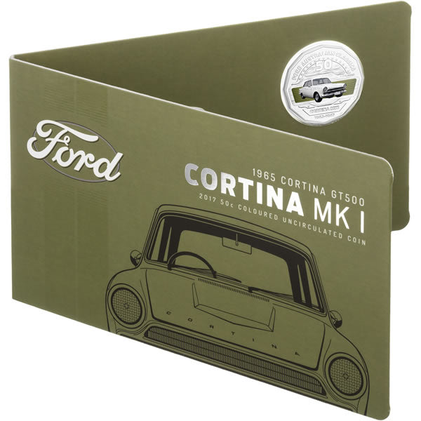 2017 Ford Cortina MKI GTI500 50c Unc Coin