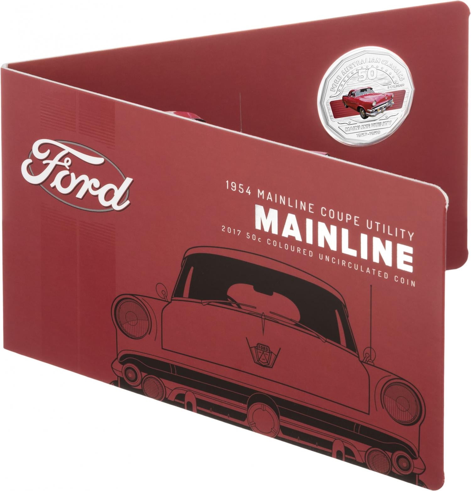 2017 Ford Mainline Coupe Utility 50c Unc Coin