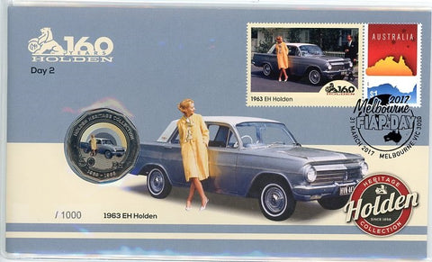 2017 EH 1963 Holden - Melbourne International Stamp Show - 31st March 50c PNC - Day 2