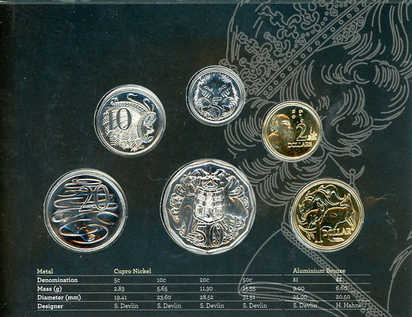 2017 Royal Australian Mint - Effigy Of An Era Six Coin Unc Set