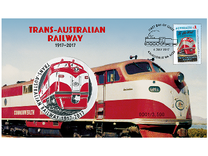 2017 100th Anniversary Trans-Australian Railway Medallion PNC