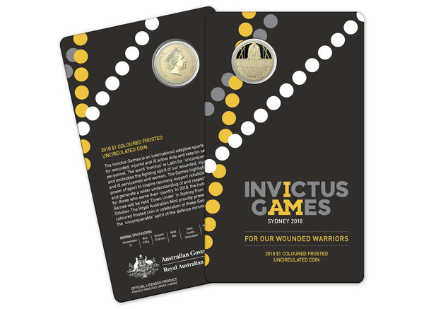 2018 Australia Invictus Games Coloured $1 Uncirculated Coin