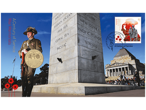 2018 Armistice War Memorials a Century of Service $1 PNC