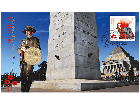 2018 Armistice War Memorials a Century of Service $1 PNC