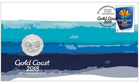 2018 Gold Coast Commonwealth Games 50c PNC