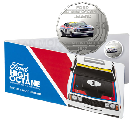 2018 Ford High Octane '1977 XC Falcon Hardtop' 50c Carded Coin