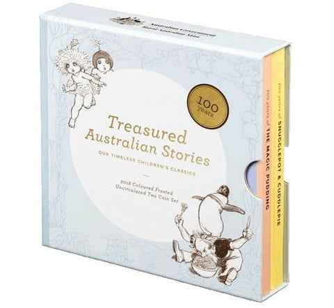 2018 Treasured Australian Stories Snugglepot & Cuddlepie The Magic Pudding Two-Coin Set