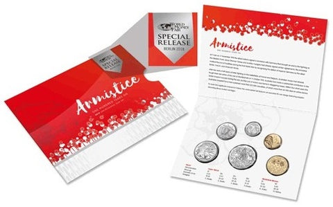 2018 6 Coin Mint Set - Armistice Centenary (World Money Fair)