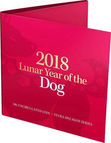 2018 Lunar Year of the Dog 50c Carded