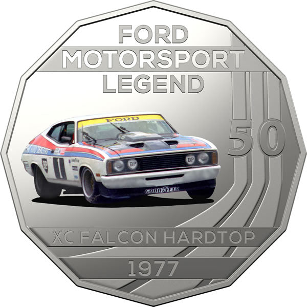 2018 Ford High Octane '1977 XC Falcon Hardtop' 50c Carded Coin